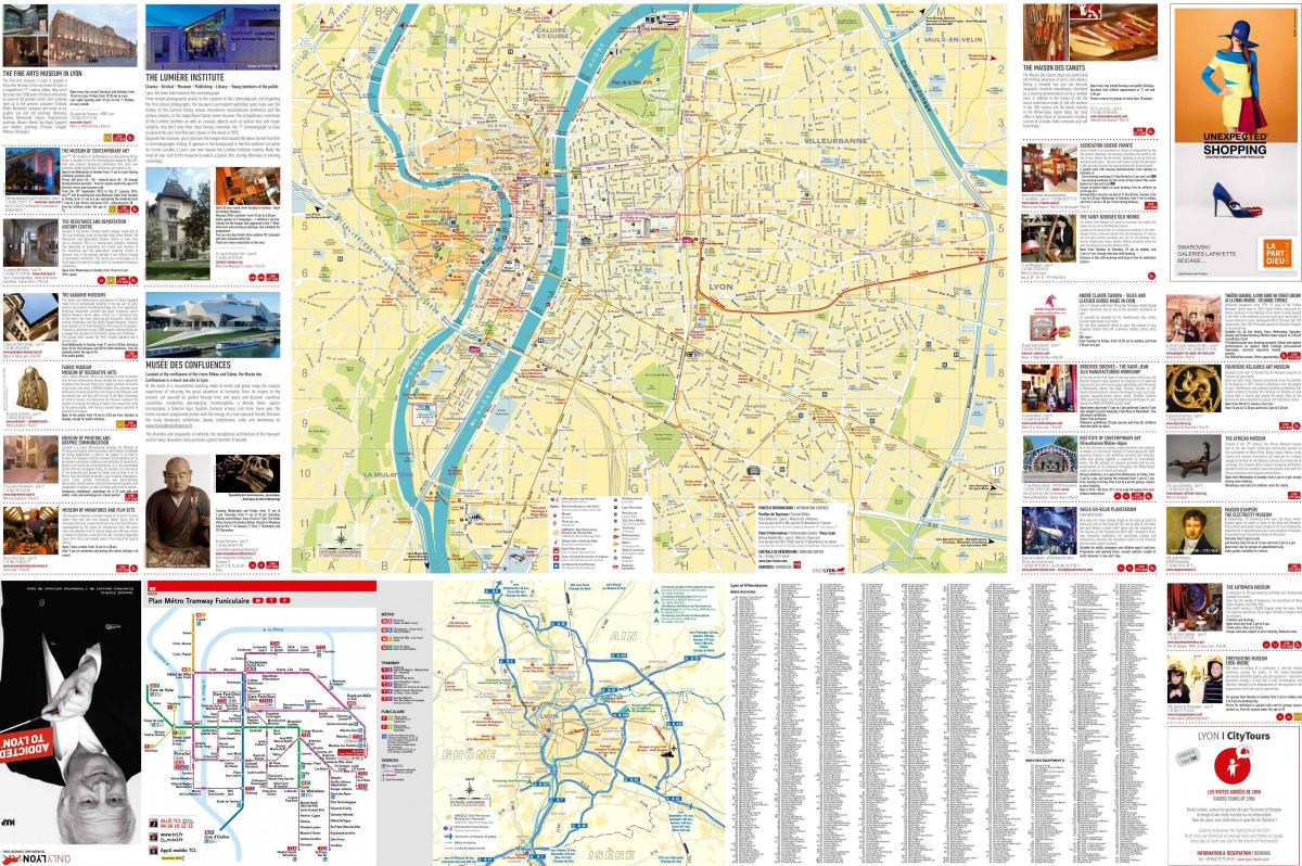 Лион туристичке информативне мапи