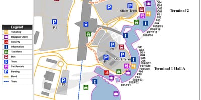 Лион Француска аеродром на мапи