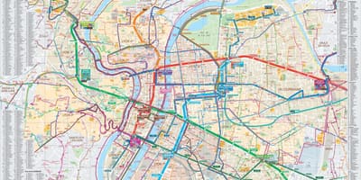 Карта Лион путу