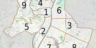 Карта Лион области